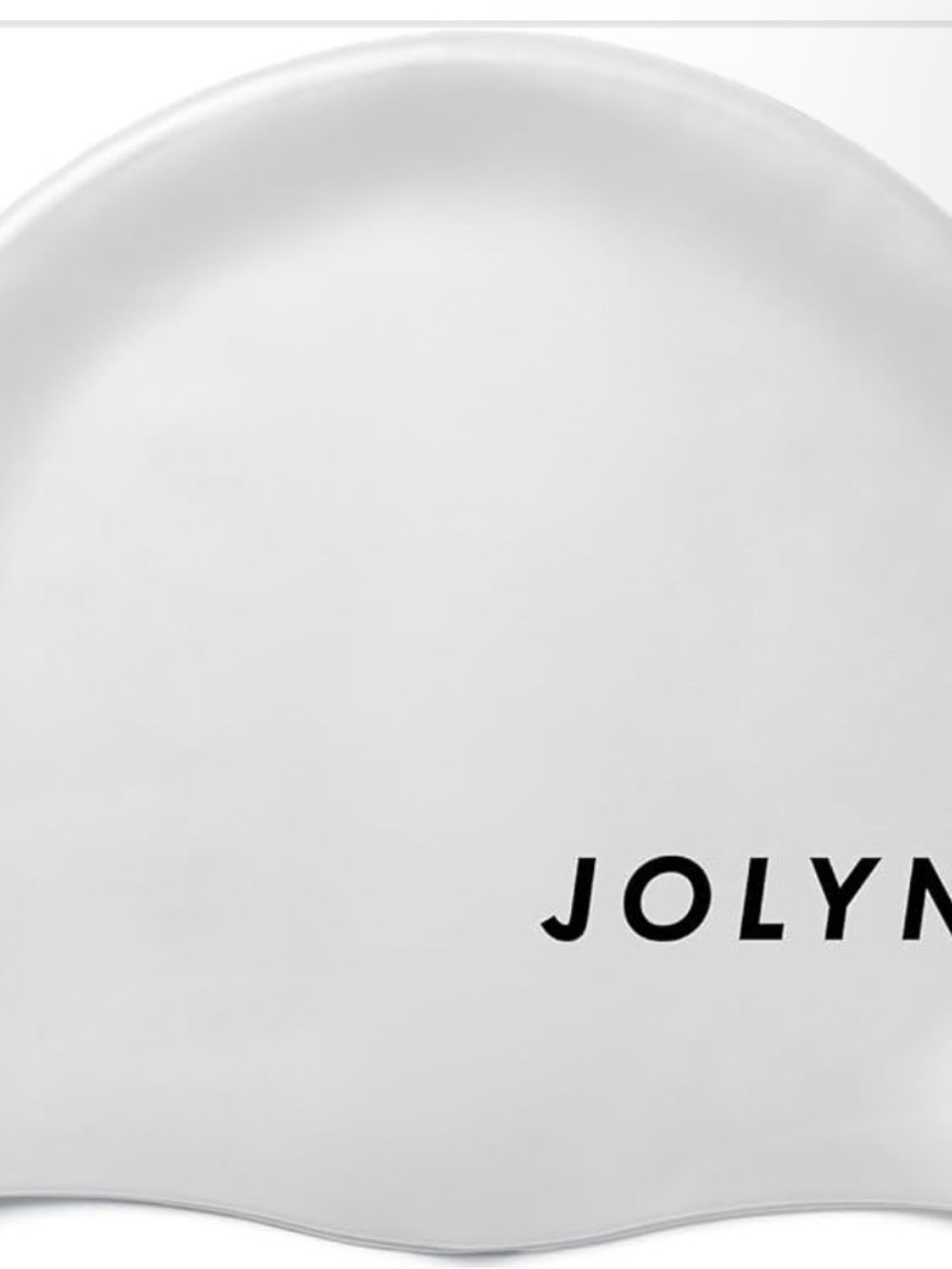 Jolyn Clothing White Silicone Swim-Style Skincare Cap